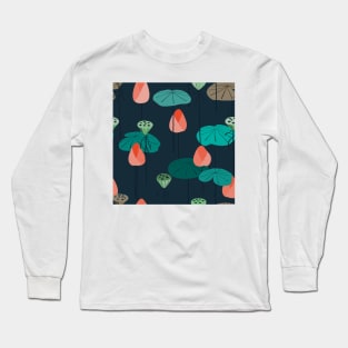 Lotus Flower and Root Long Sleeve T-Shirt